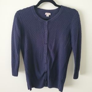 Target Merona Navy Blue Cardigan Sweater